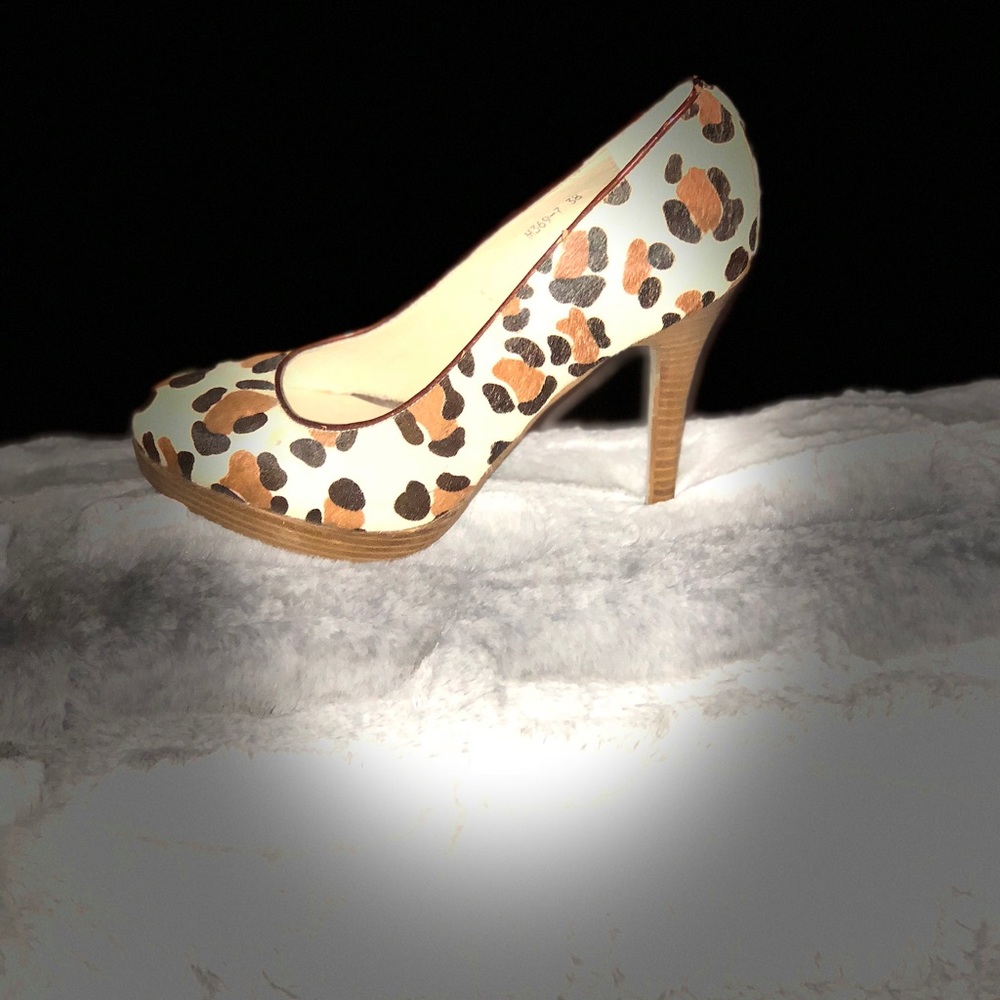 Juno new york leopard high heels size 38